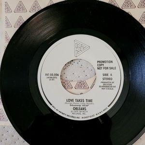 💿🎼📀🧿 Orleans "Love Takes Time" Promotional Rare Copy 45 rpm 🎶 🎵